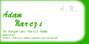 adam marczi business card